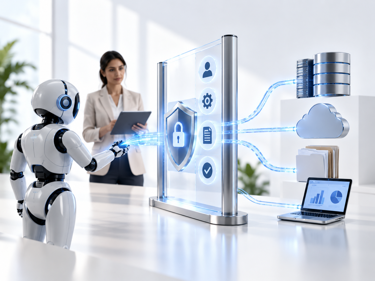 AI Agent Governance controlling enterprise AI agents, permissions, security, and human oversight